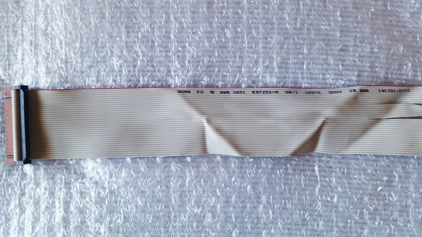 HUNG FU Internal Floppy Disk Drive IDE Cable - E97252-H AWM 2651 - 29cm / 11.5"