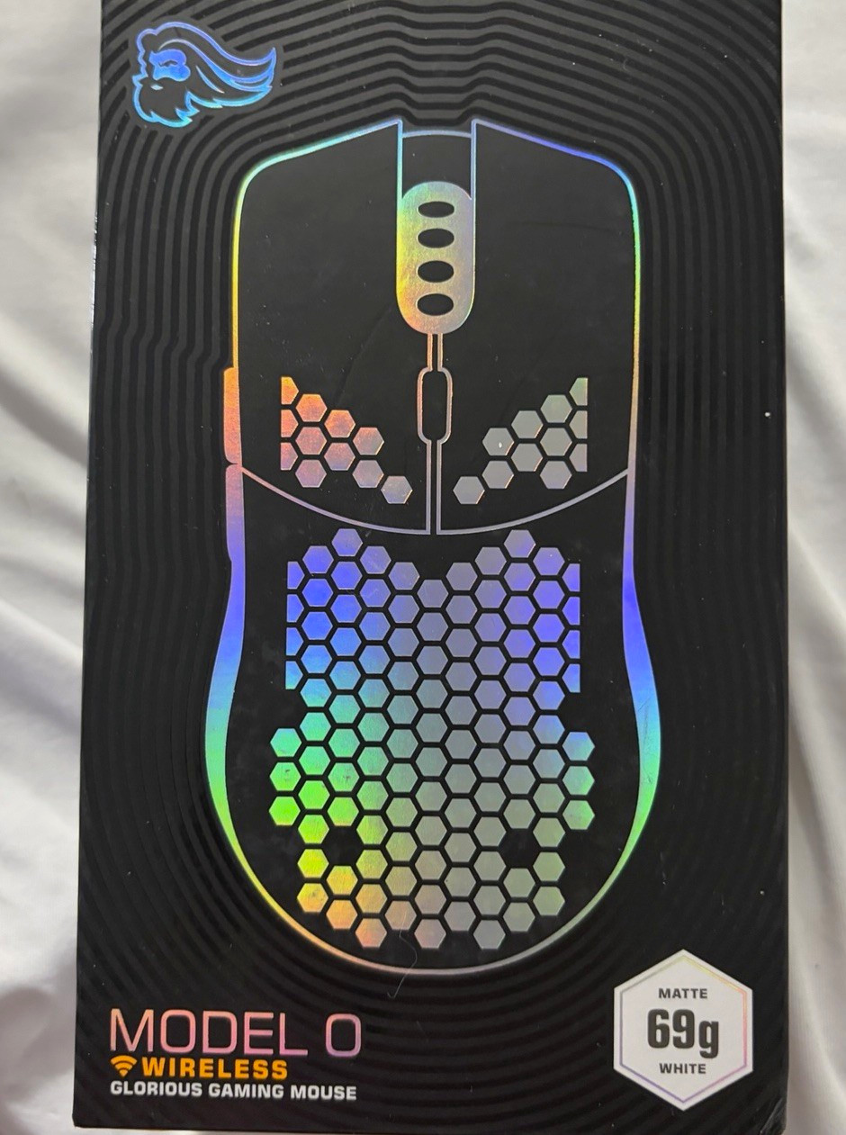 Glorious PC Gaming Race Model O Wireless Matte White RGB Mouse 19000 DPI