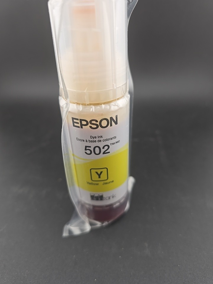 Genuine Epson T502 Yellow Standard Yield Ink Bottle  12/2028 Sealed( 3ctirl) New