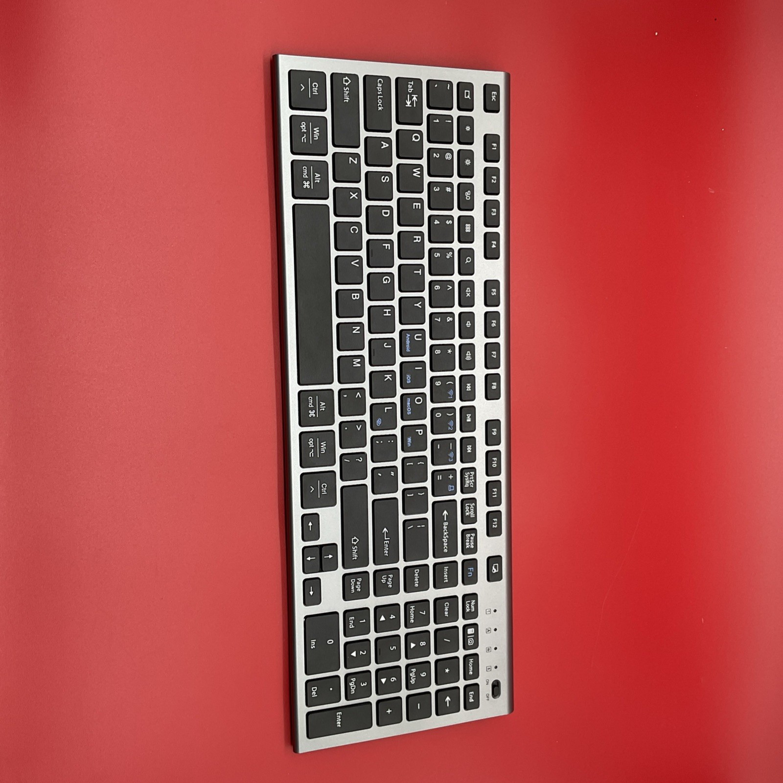 FENIFOX Wireless Keyboard & Mouse Set USB Receiver Black/Gray English QWERTY