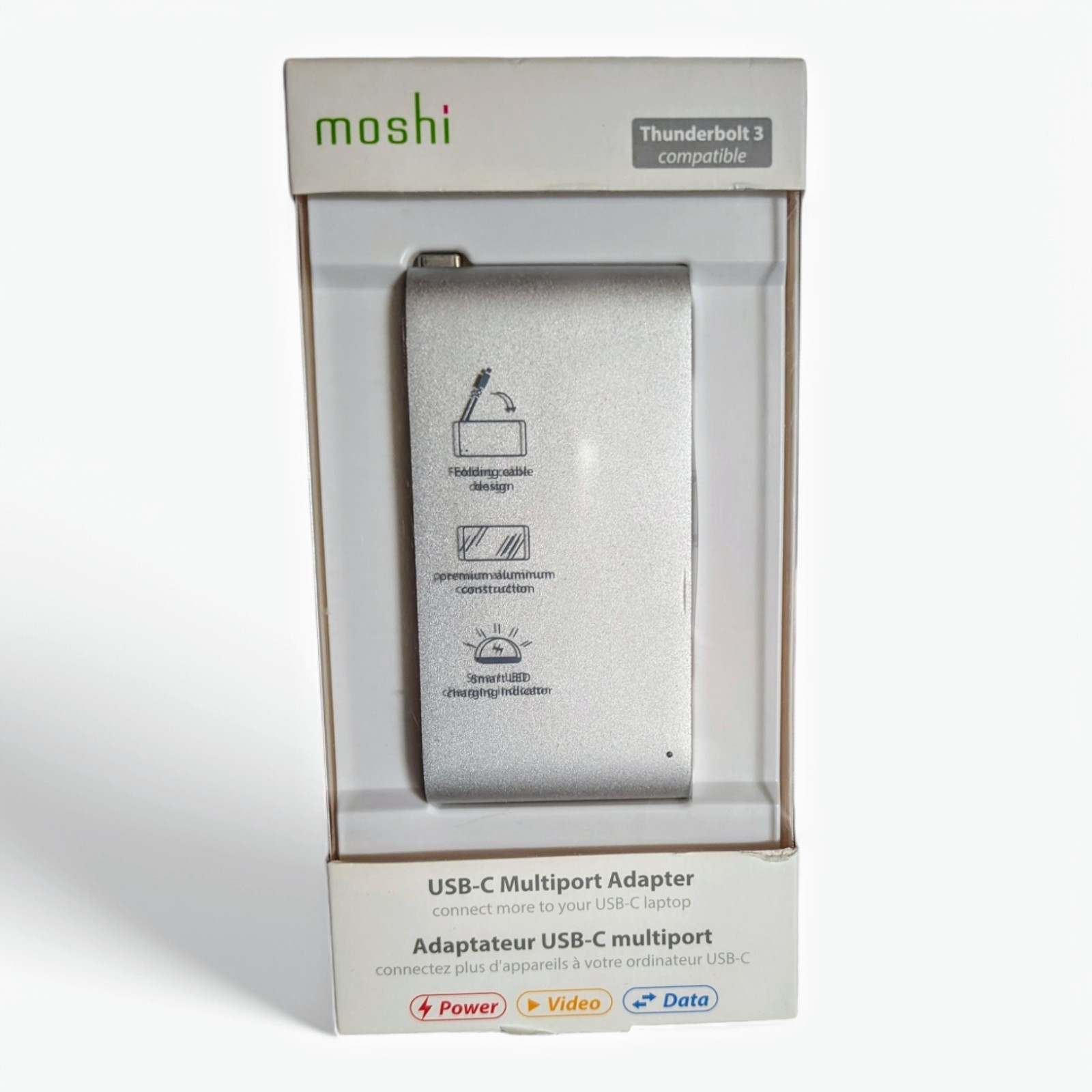 Moshi USB-C Multiport Adapter Thunderbolt 3 Compatible Silver NIB