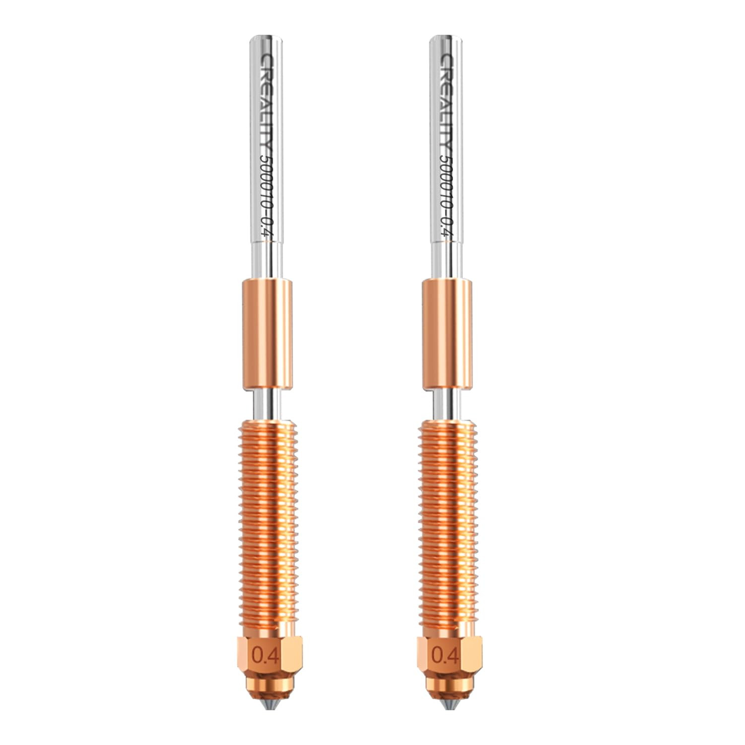 K2 plus Nozzle, 0.4Mm 2 PCS Quick-Swap 3D Printer Nozzle Copper Alloy