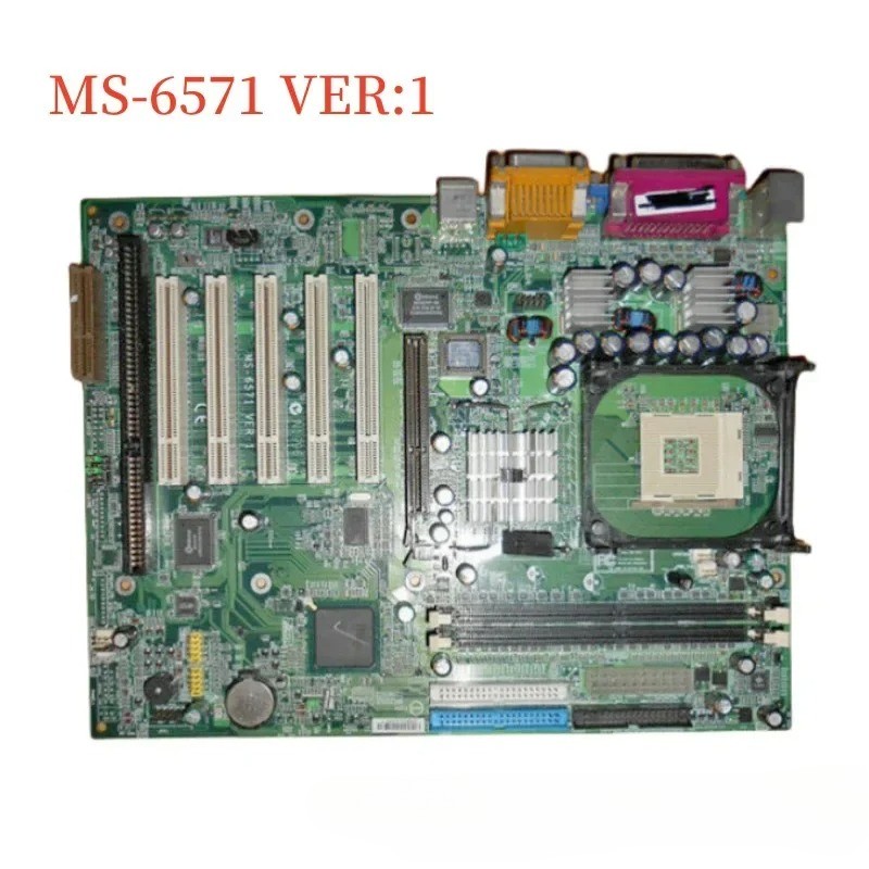 For MSI MS-6571 Motherboard Socket 478 DDR1 ATX Mainboard 100% Tested Fast Ship