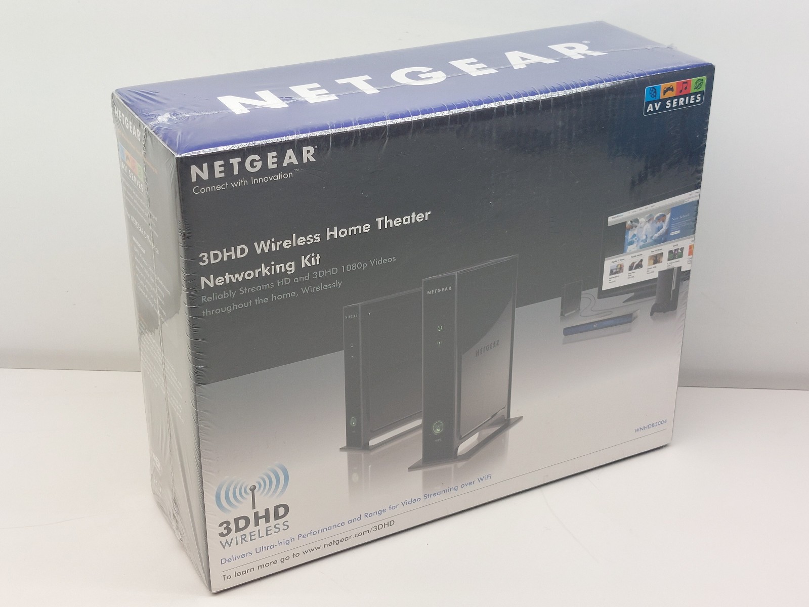 Netgear 3DHD Wireliess Home Theater Networking Kit WNHDB3004 606449072358