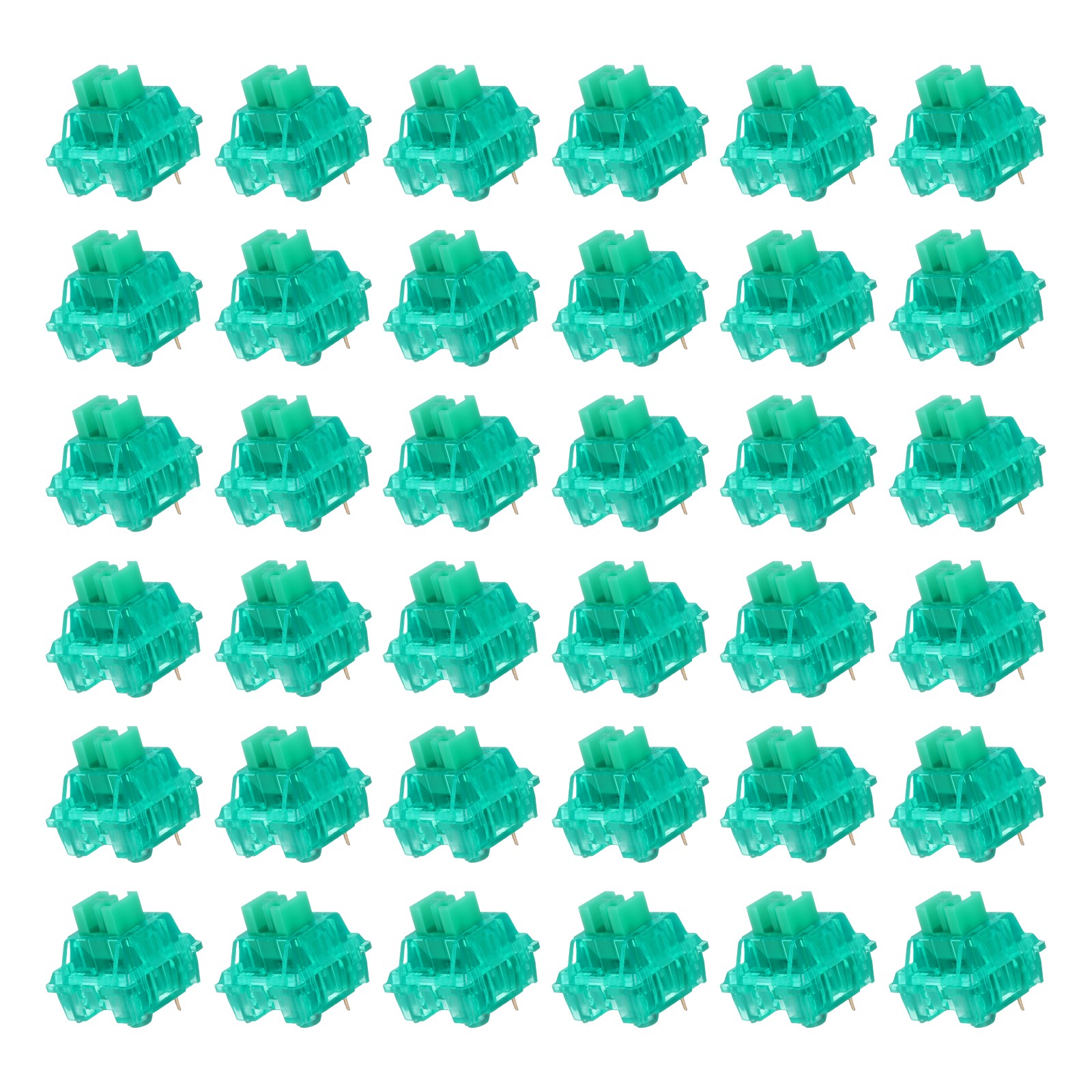 36pcs Green Keyboard Switches 3-Pin 40gf Linear Keyboard Switch Replacement