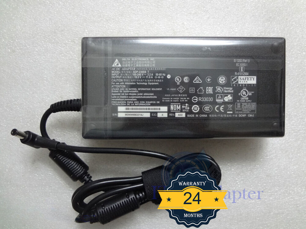 OEM DELTA 19.5V 11.8A 6.0mm For ASUS ROG GR8 II GU502 GU502GV GX501 Genuine 230W