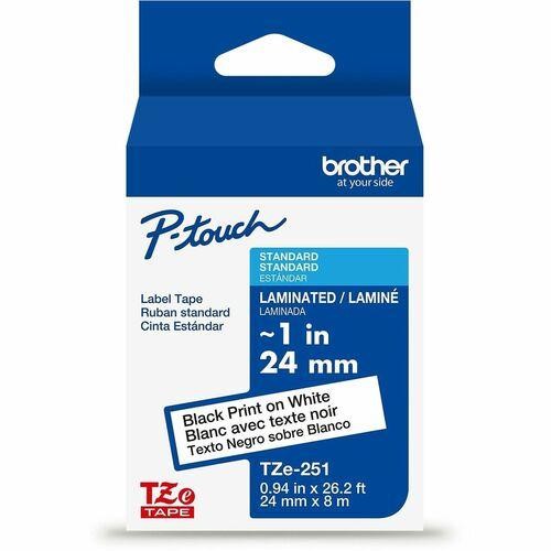 Brother P-touch TZe Laminated Label Tape TZE251G