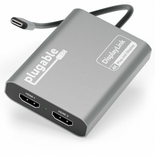 Plugable Technologies USBC-6950M PLUGABLE USB-C HDMI ADAPTER USB-C DUAL 4K HDMI