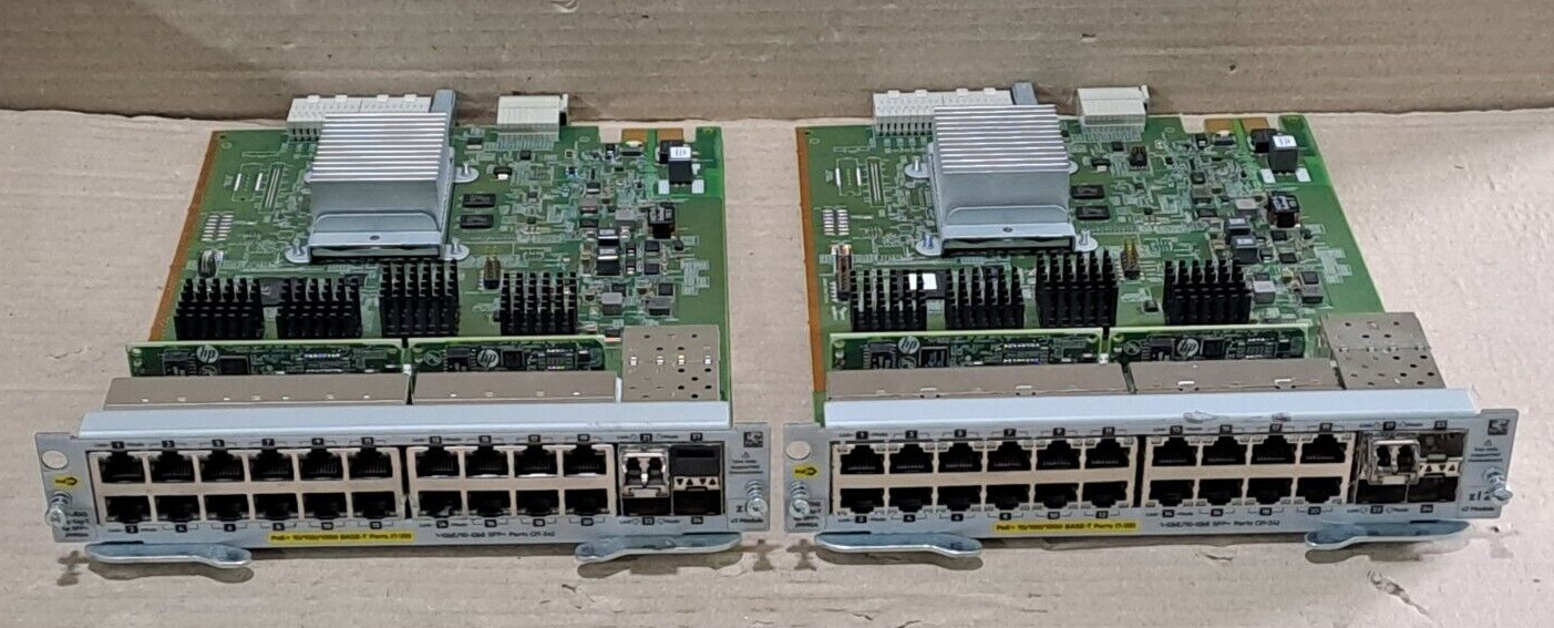 HP j9990A ARUBA 20p Gig-T 4p SFP+ Module 1 pcs #BD7809#