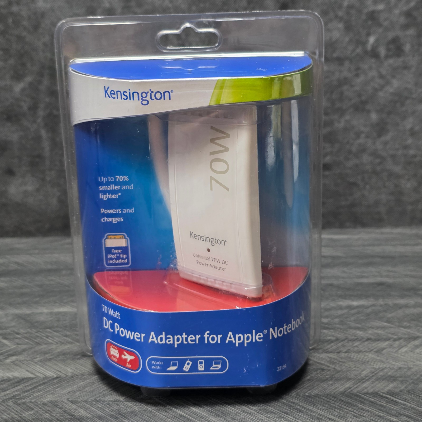 Kensington 70W AC/DC Power Adapter 33194 New Unopened Unused for Apple Laptops