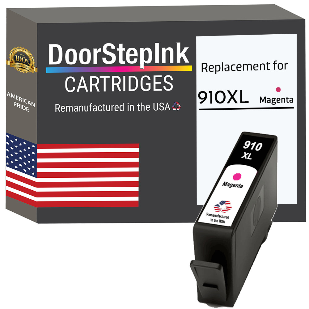 DoorStepInk Compatible Ink Cartridges for HP 910XL Magenta-USA