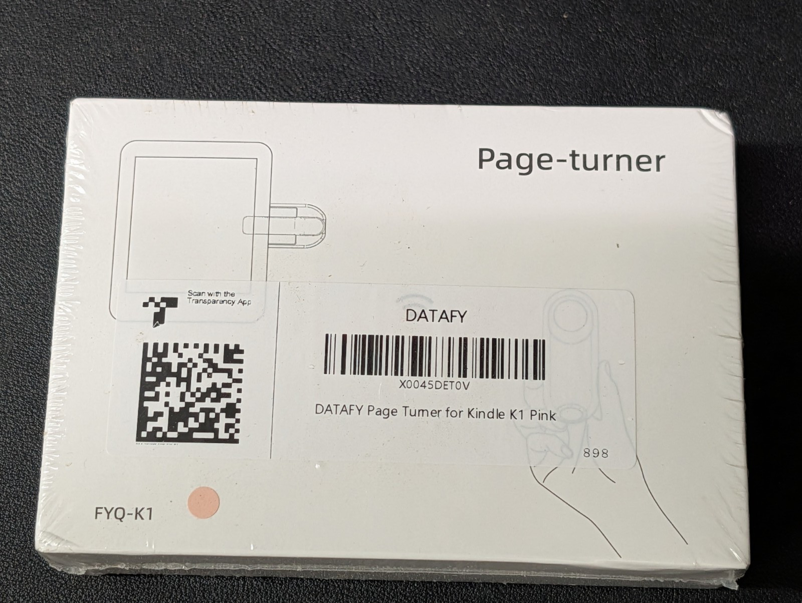 DATAFY FYQ-K1 Wireless Remote Page Turner for Kindle Paperwhite iPad Pink NEW