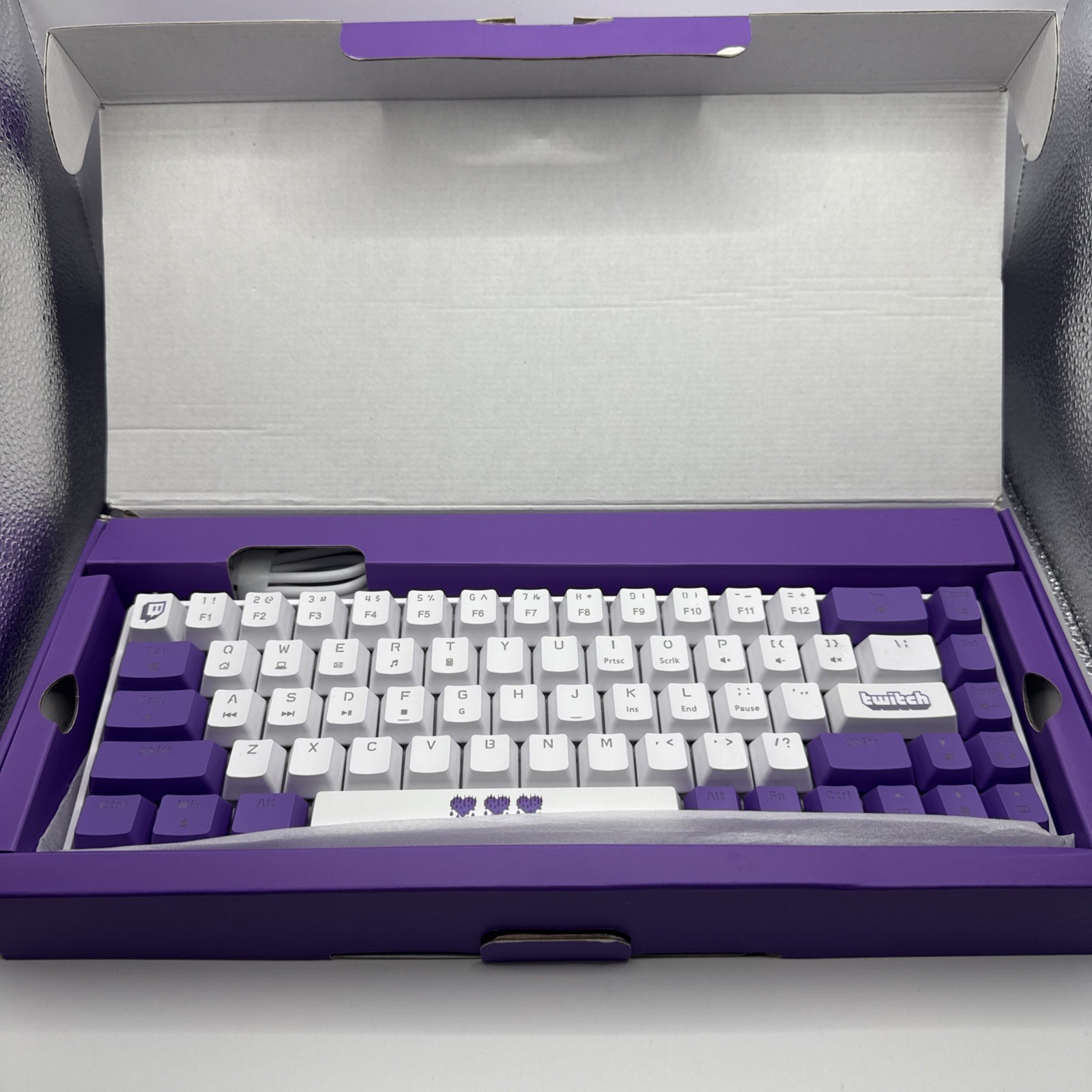 Twitch Mechanical Keyboard 68-Key Limited Edition RGB Wired USB