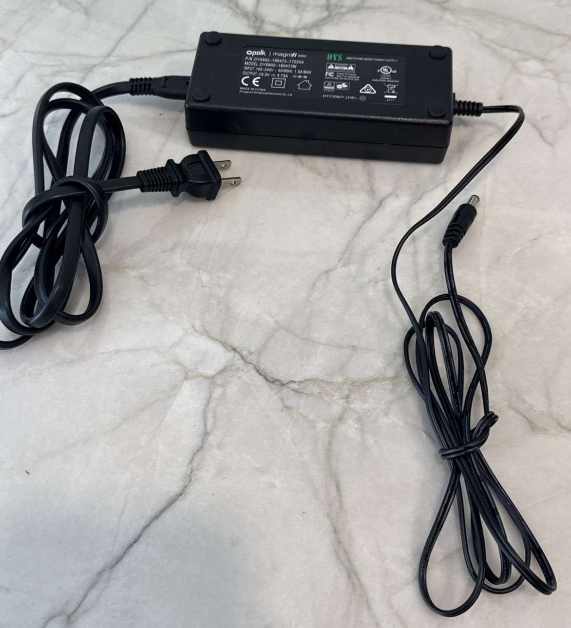 OEM POLK AC/DC Adapter Model DYS902-190473W for MagniFi Max