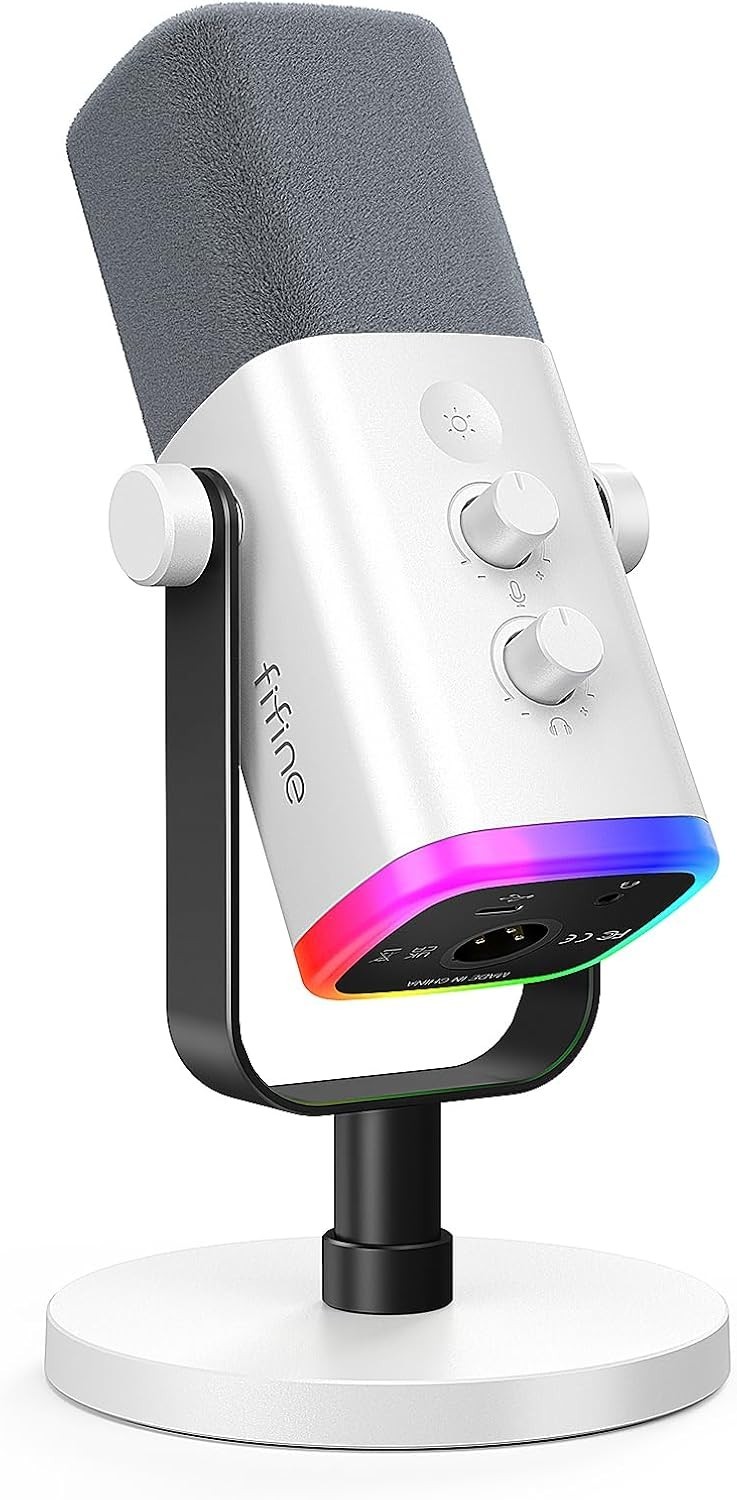 AmpliGame AM8 USB/XLR Dynamic Microphone For Gaming Streaming