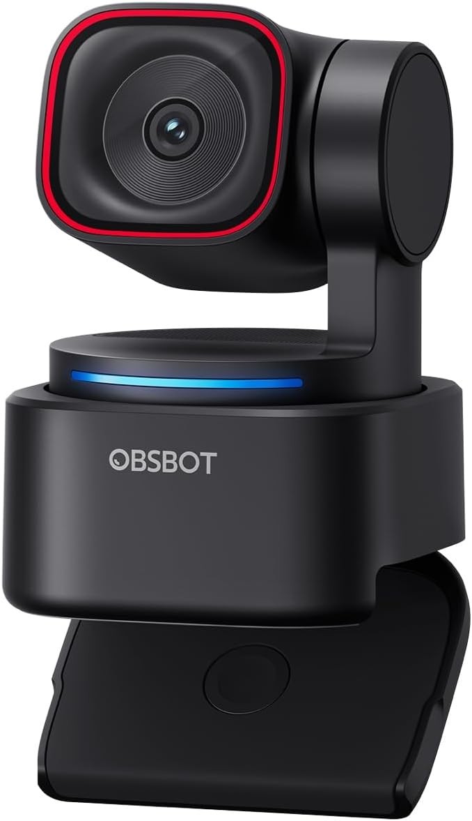 US OBSBOT Tiny 3 Lite AI-Powered Spatial Audio 4K Webcam for Laptop, Streaming