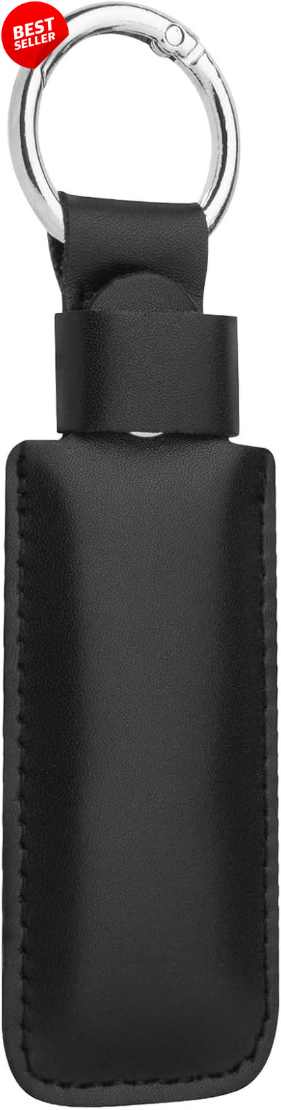 Microfiber Leather USB Flash Drive Case Keychain Protective Holder Black - US