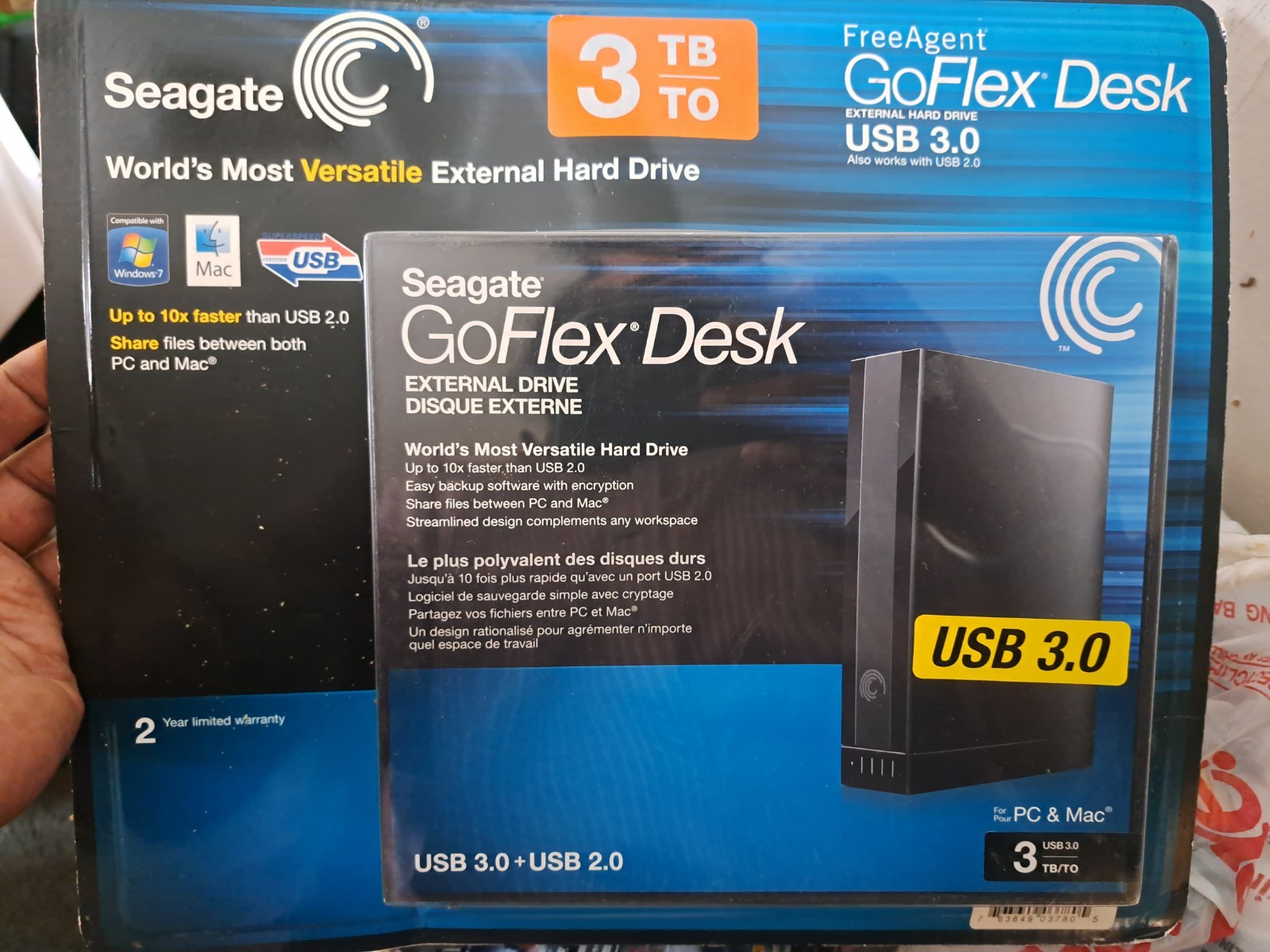 Brand NEW Seagate 3TB External Hard Drive - Mac / Windows / USB 3.0