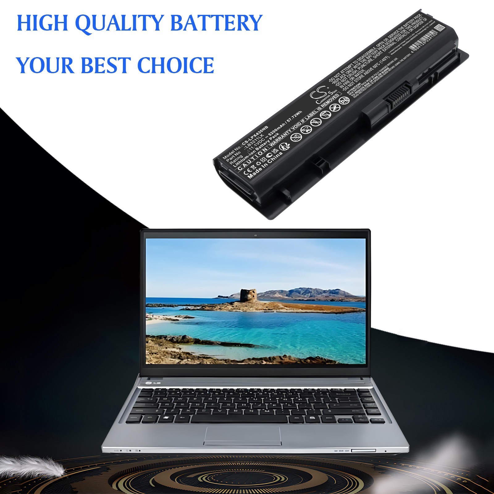 BATTERIE 5200mAh Type GC02001H400 LB3211LK LB6211LK For LG Xnote P430 P530