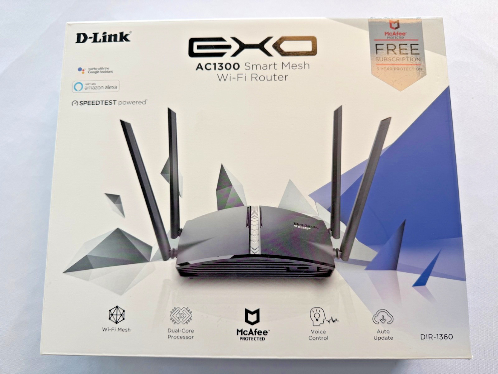 D-Link EXO AC1300 Smart Mesh WiFi Router DIR-1360