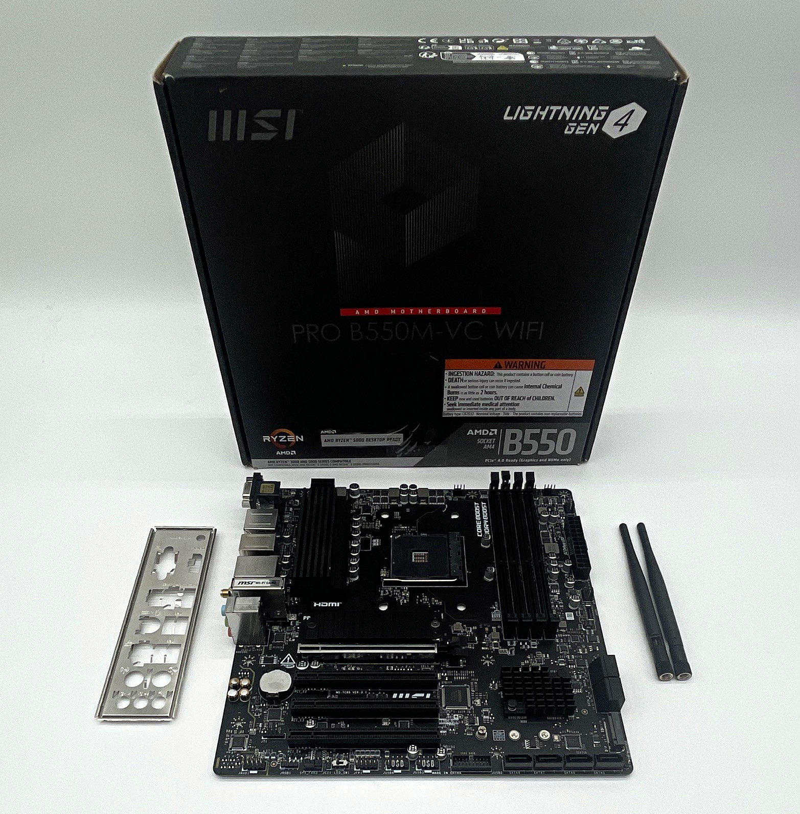 MSI PRO B550M-VC WIFI MicroATX Motherboard AM4 AMD DDR4 HDMI VGA