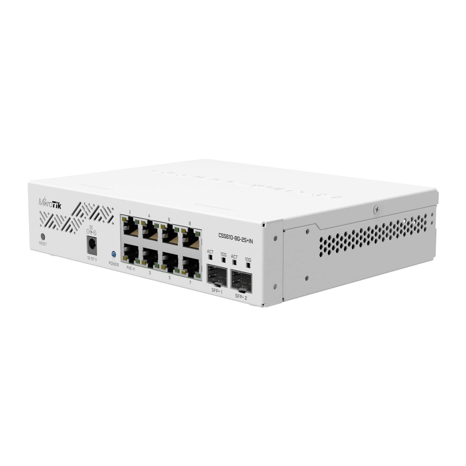 MikroTik - CSS610-8G-2S+in - Cloud Smart Switch 610-8G-2S+in with Multicolor