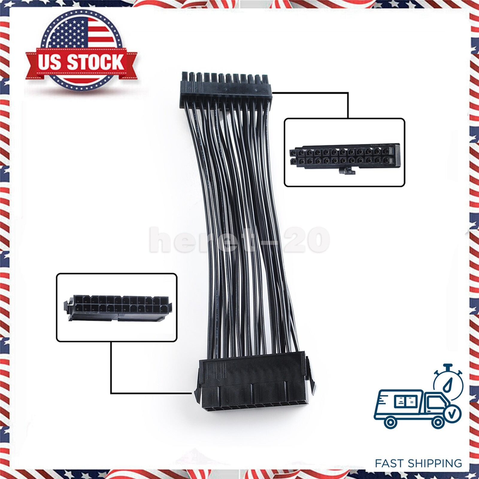 🔥For HP Z400 24Pin Wiring Adapter Cable for Non-Standard ATX Power Supply Swap