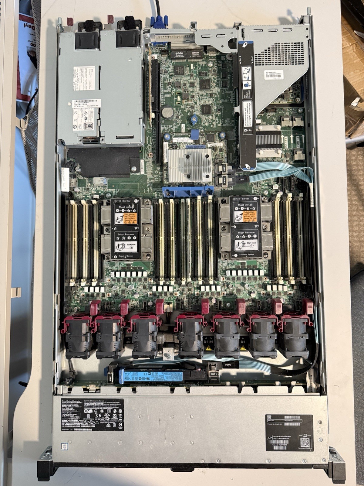 HPE ProLiant DL360 Gen10 | 2x Xeon Gold 6138 40-Core | Rails | No RAM | Tested