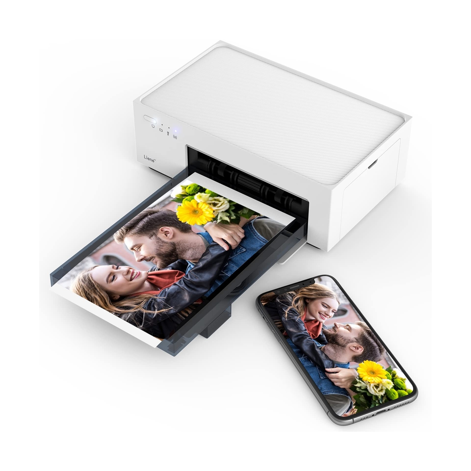 Liene 4x6'' Photo Printer, Wi-Fi Picture Printer, 20 Sheets, Full-Color Photo...