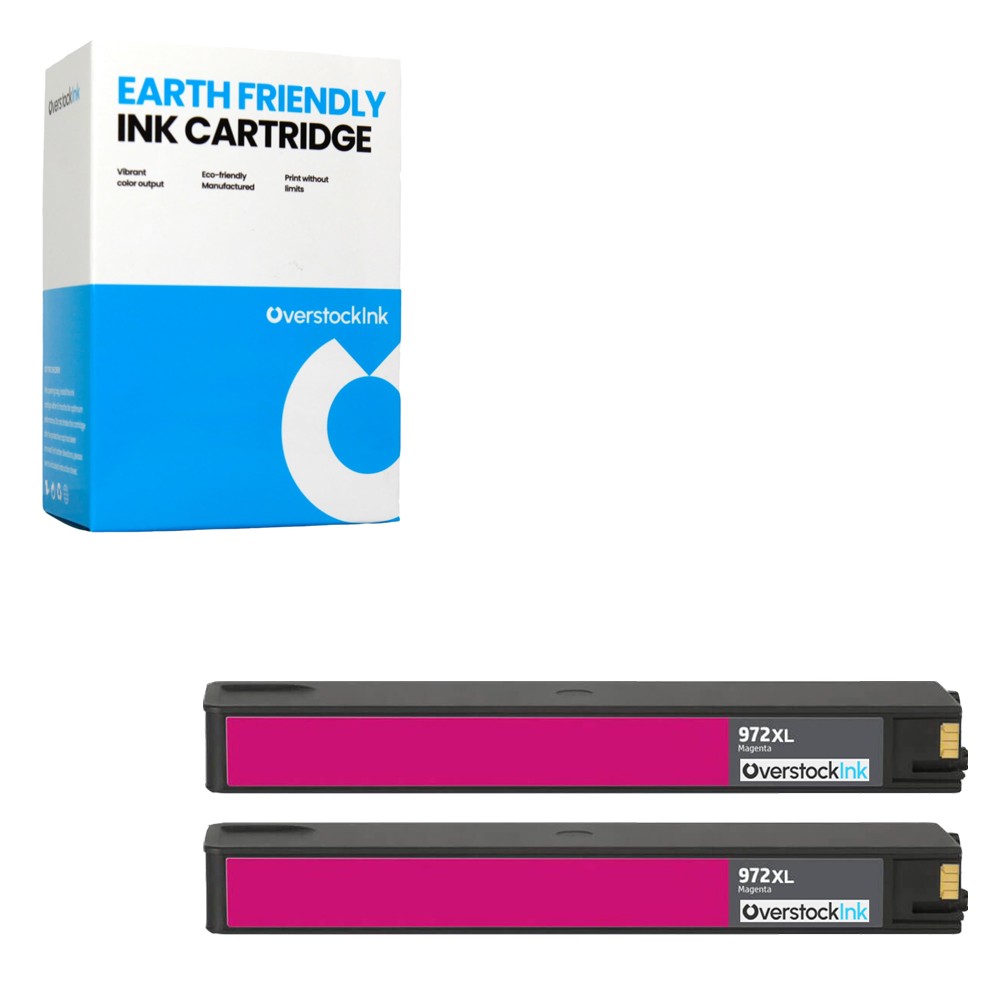 OSI 2-Pack Compatible 972X Magenta Ink Cartridges for HP PageWide Pro 577dw MFP