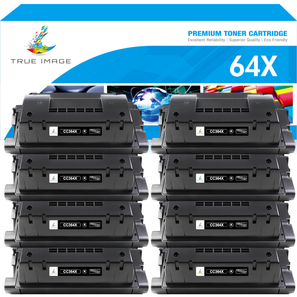 8PK CC364X Compatible With HP 64X BLACK High Yield Toner LaserJet P4015n P4515x