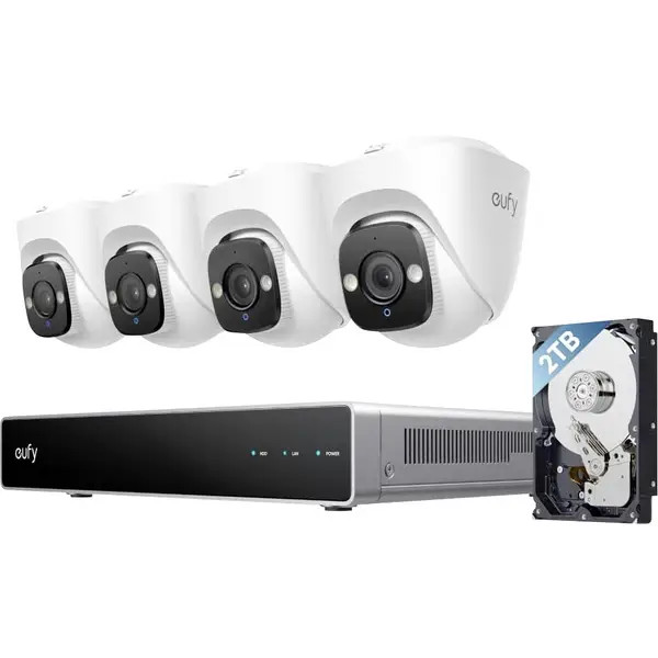eufy E8P10321 NVR Security System E41 Wired, LAN IP-Video Recorder Kit
