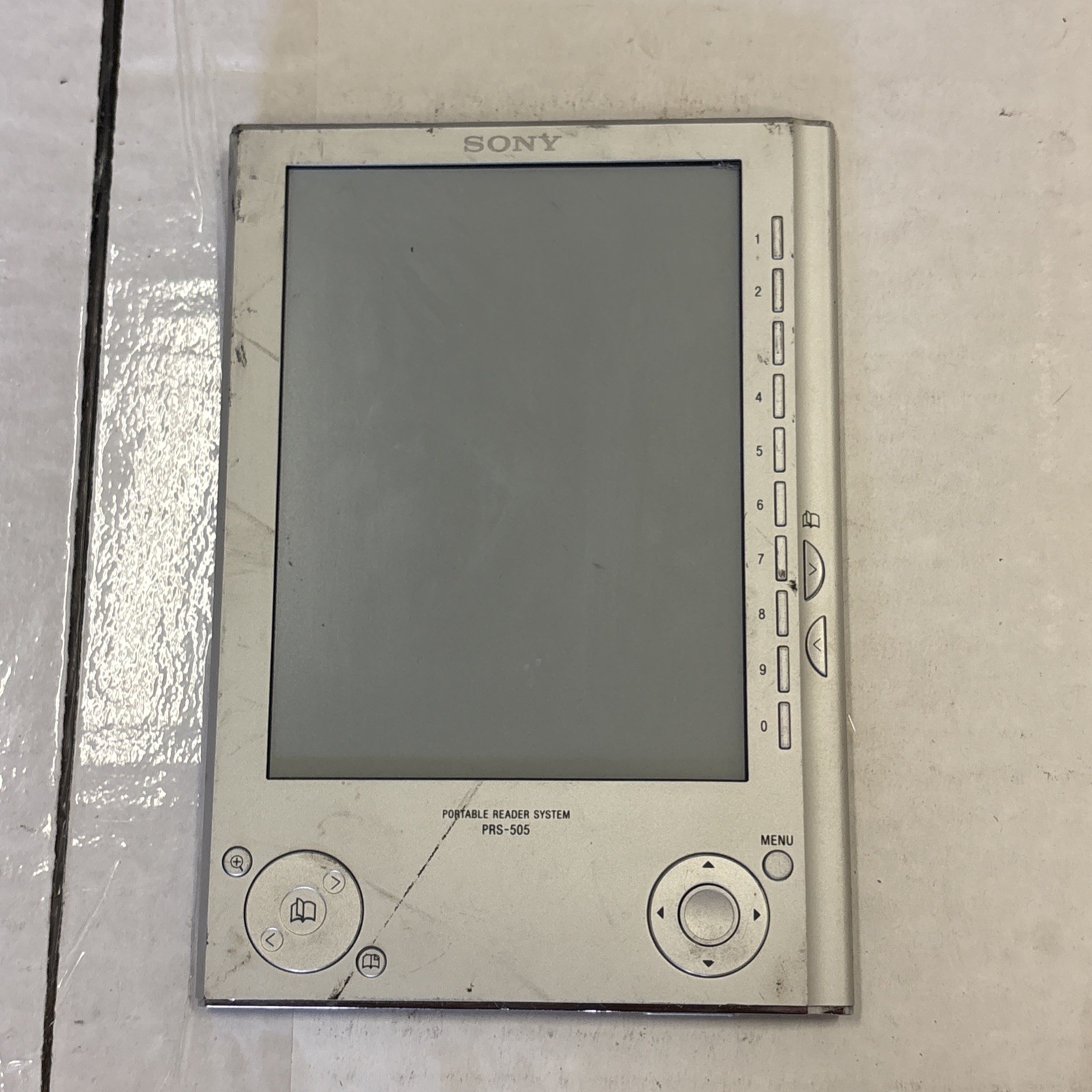 Sony PRS-505 Silver 6" Electronic Ink Portable E-Reader System. Won’t power on. 