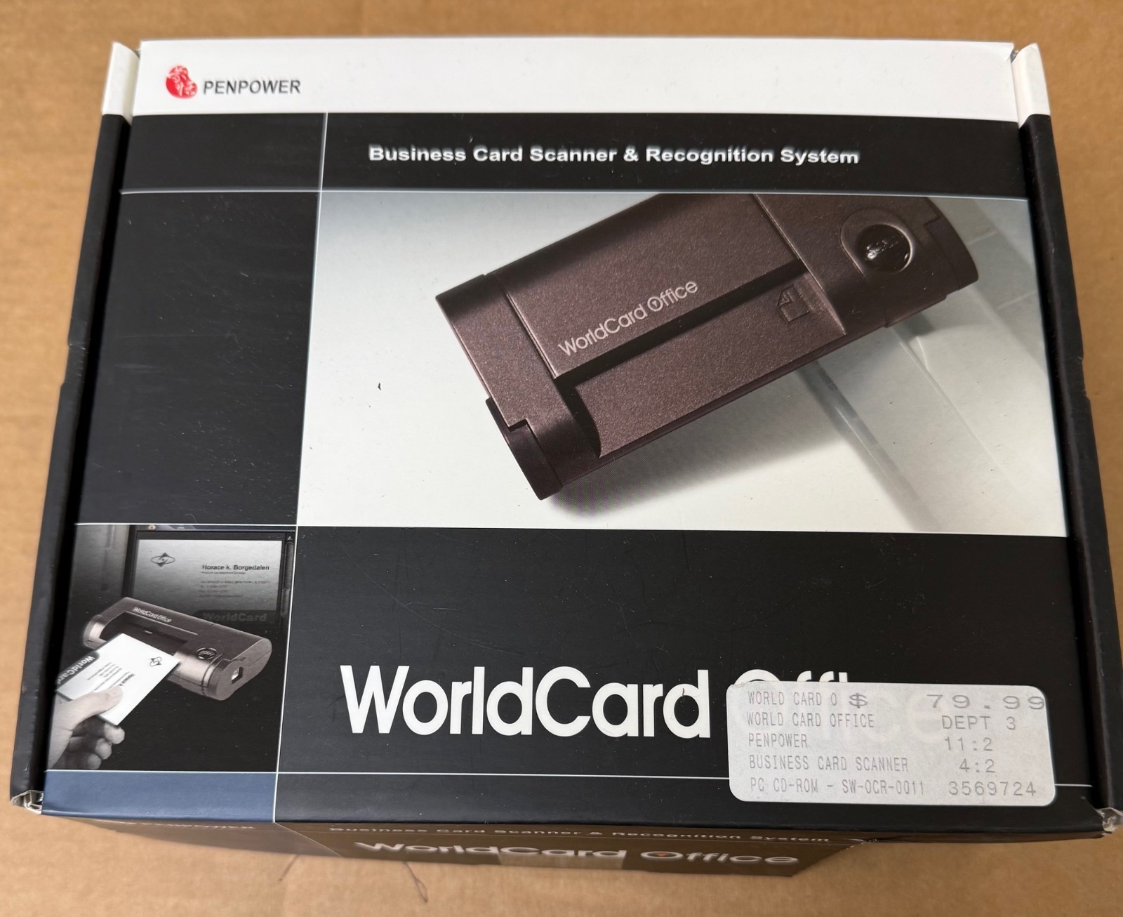 PenPower WORLDCARD Color A6 - 4.13 in x 5.83 in Color PERP Business Card Scanner