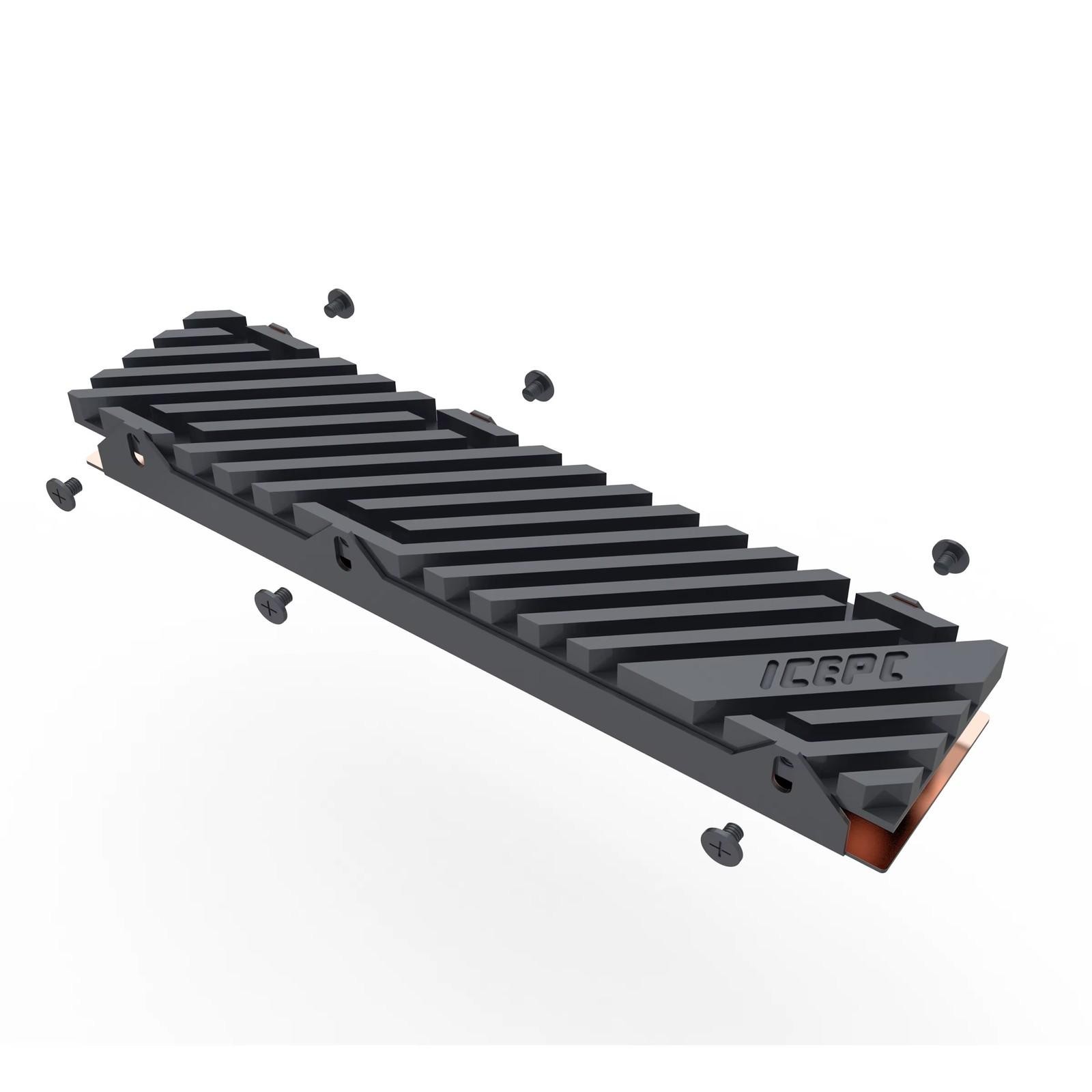 Icepc Copper Graphene M.2 Ssd Heatsink for 22110 Nvme Ssd Kit