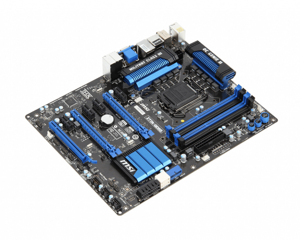 For MSI Z77A-GD55 motherboard Z77 LGA1155 4*DDR3 32G DVI+VGA+HDMI ATX Tested ok
