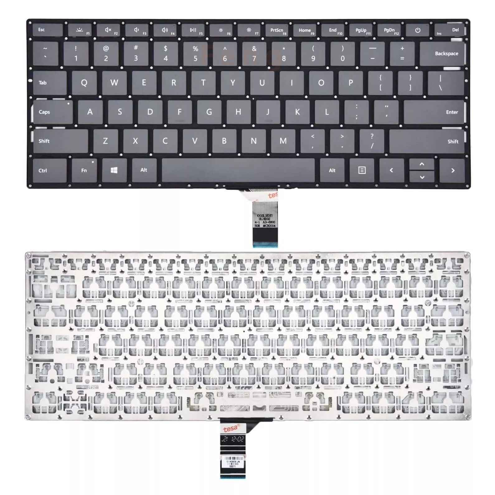 Laptop Keyboard for Microsoft Surface Laptop 3 1867 1868 1872 1873 Gray US