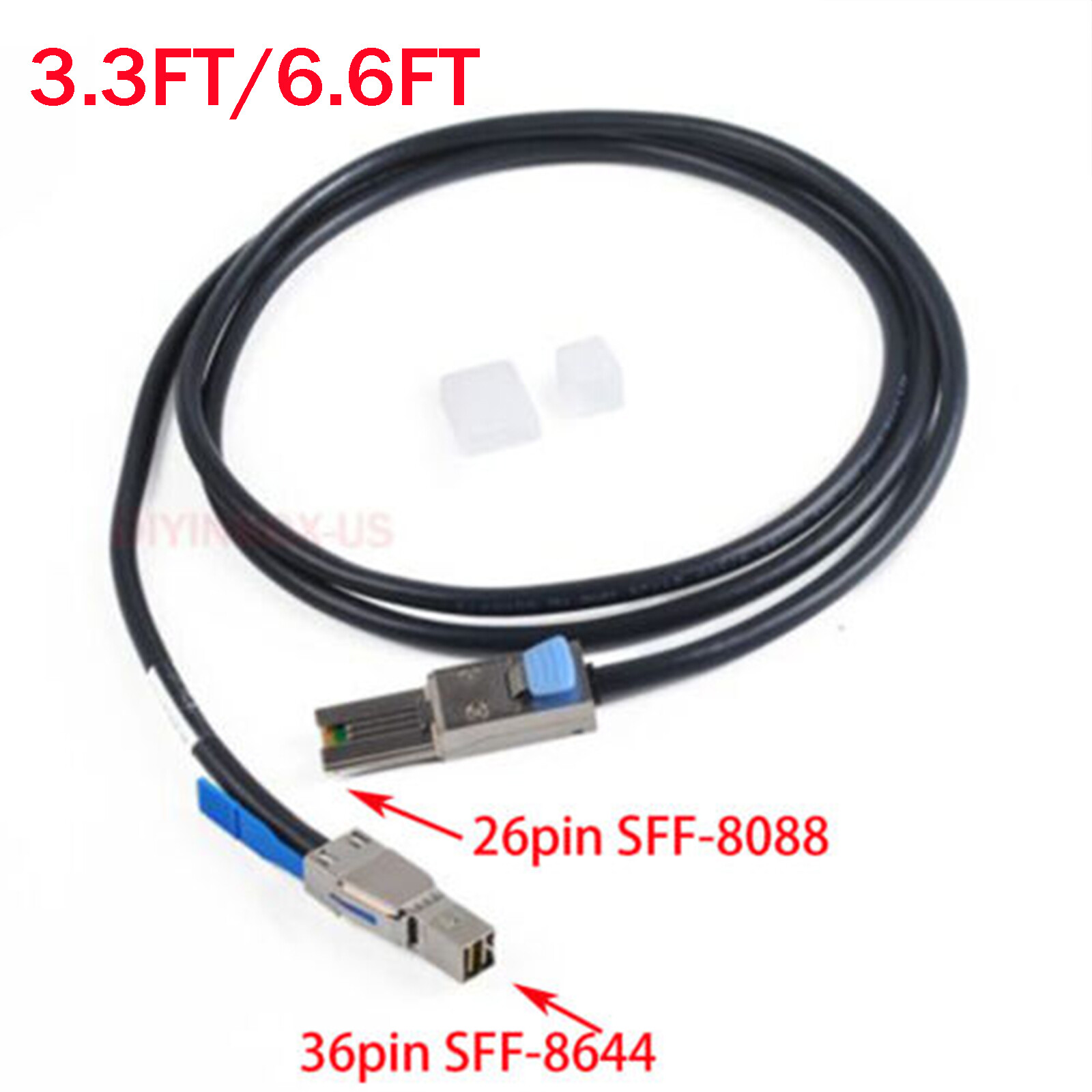 Dell PowerVault MD1220 External Mini-SAS Cable SFF-8088 To SFF-8644 YJXMR 1M/2M