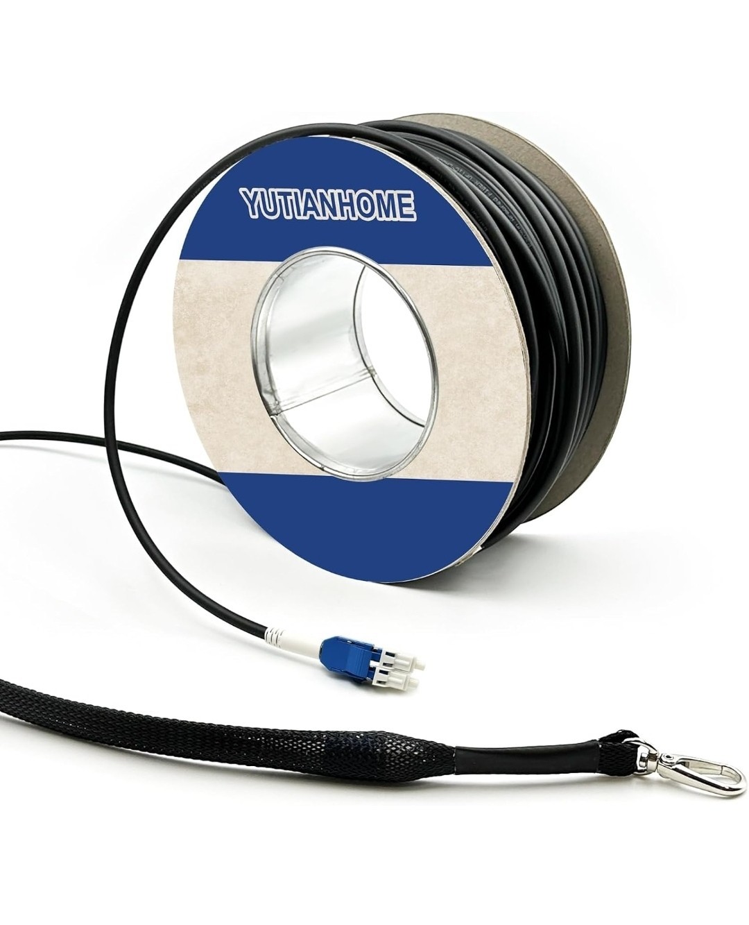 656ft/200m OD-5mm Industrial TPU OS2 LC to LC Outdoor Armored Fiber CableDirect