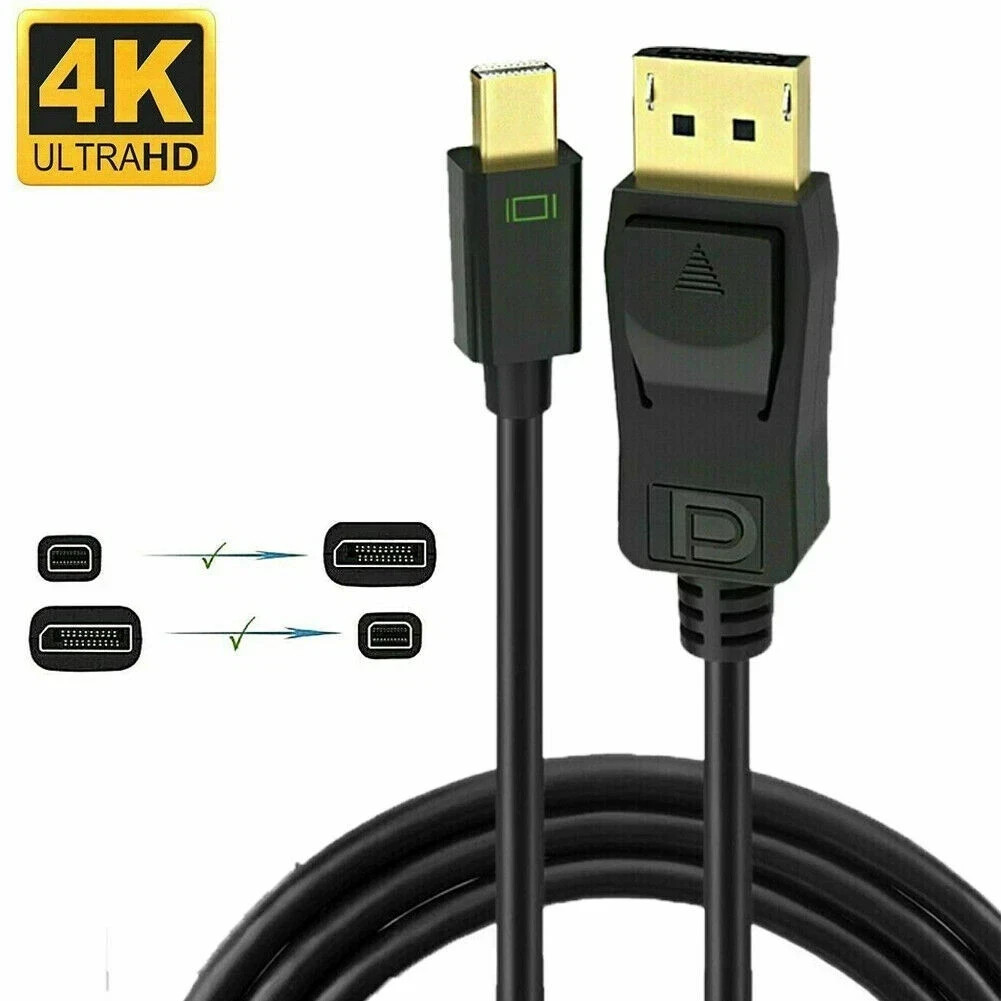 LOT Mini DisplayPort to DisplayPort Cable Mini DP to DP Adapter HD Video 2K 15FT