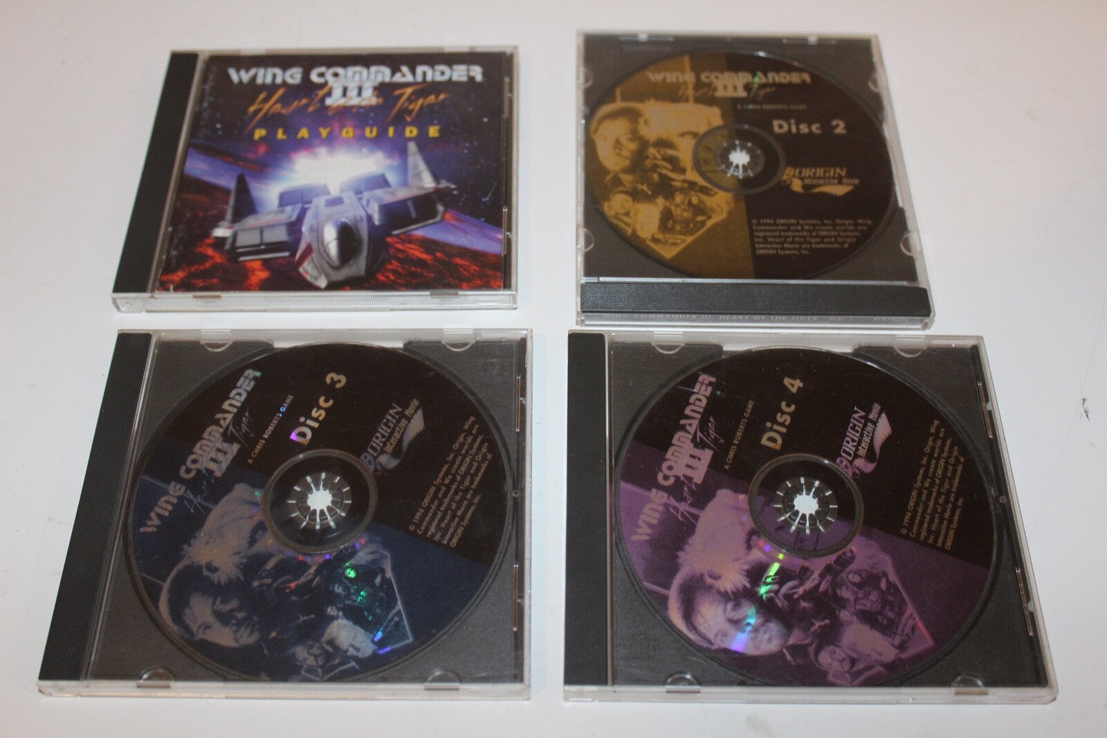 Wing Commander III: Heart Of The Tiger (PC Game) 1994 - 4 Discs