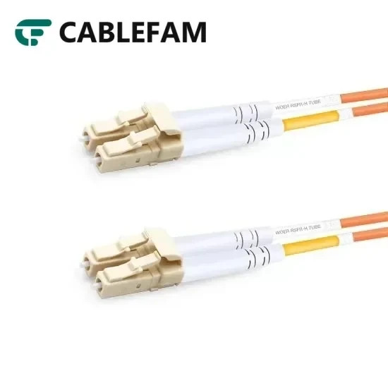 [2pcs] 1M‑10M LC UPC to LC UPC Duplex OM2 LSZH Multimode Fiber Patch Cord LAN