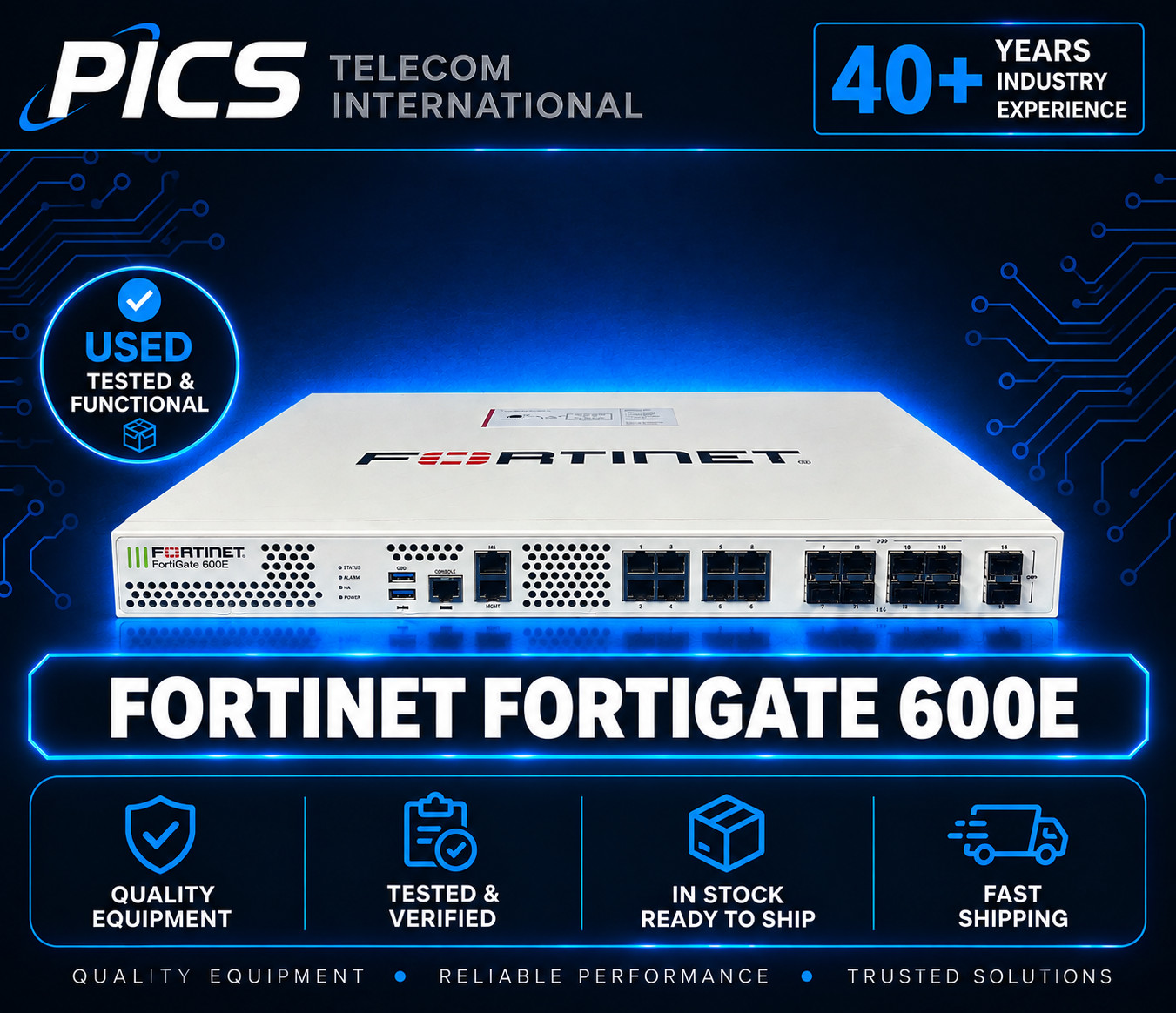 Fortinet FortiGate FG-600E   Next Generation Firewall