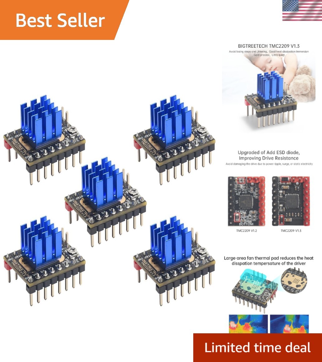 V1.3 Stepper Motor Driver, UART/Step/DIR Mode