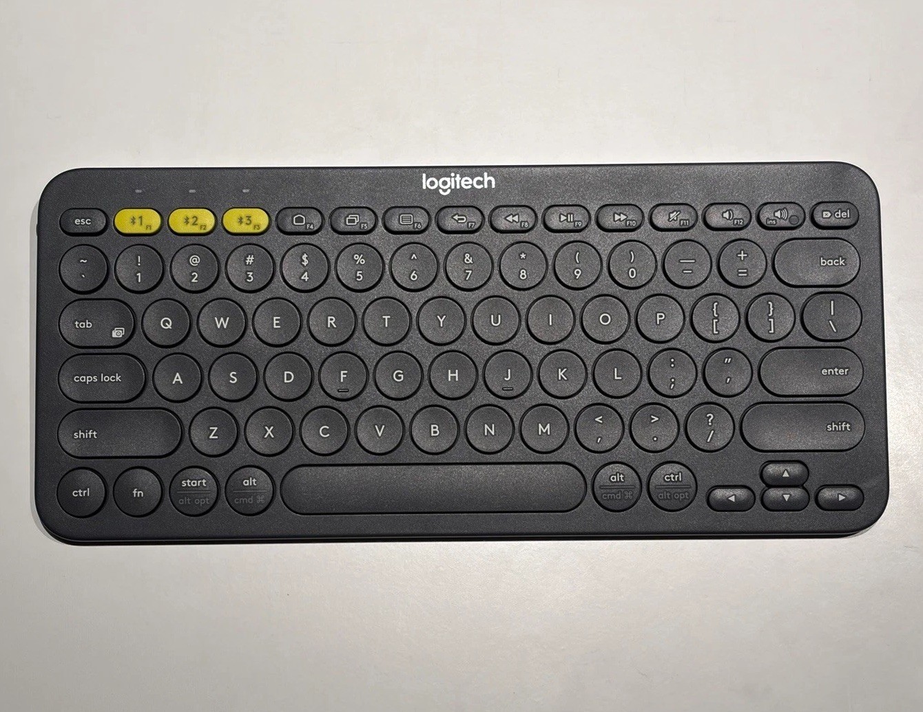 Logitech K580 Portable Bluetooth Wireless Keyboard, Black English QWERTY