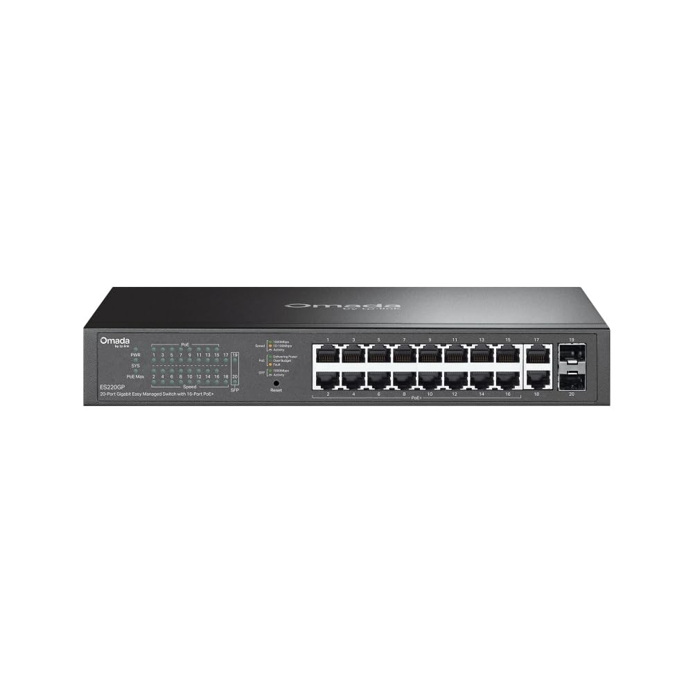 TP Link ES220GP 20-Port Gigabit Easy Managed PoE Switch