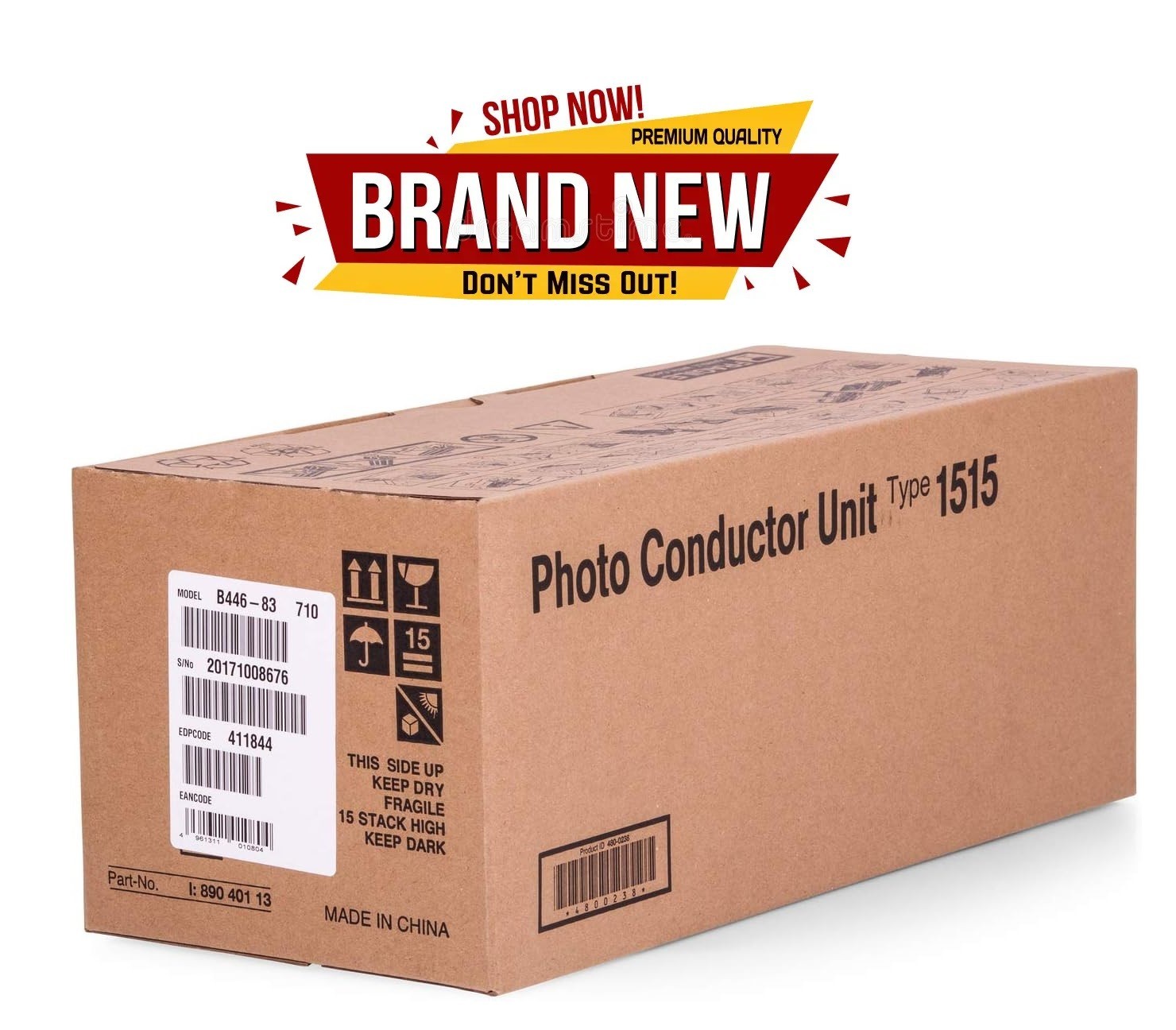 Ricoh 1515 Photoconductor Unit Black Drum 411844 New,