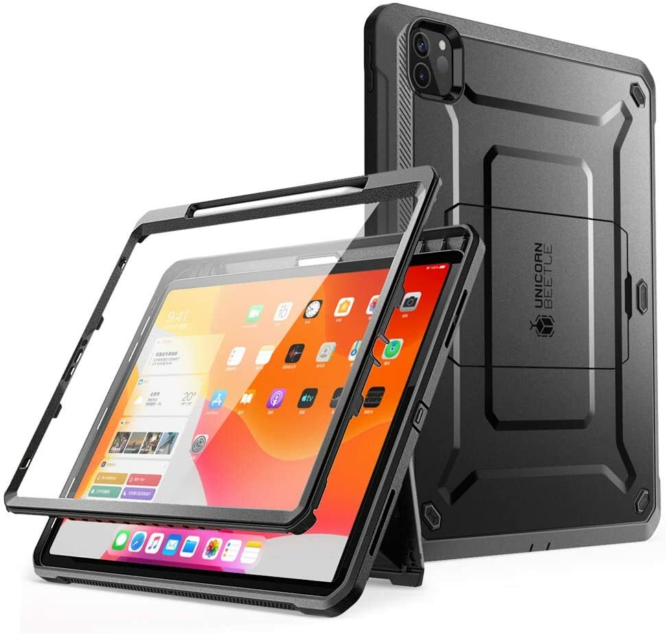 SUPCASE for Apple iPad Pro 12.9" 2020, Built-in Screen Case Tablet Stand Cover