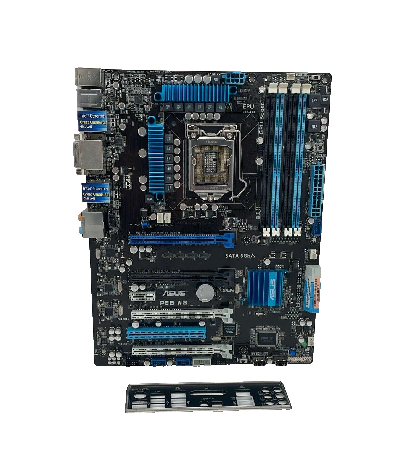 ASUS P8B WS - LGA1155 Motherboard - 4 x DDR3 Intel C206 - 1155 ATX Motherboard