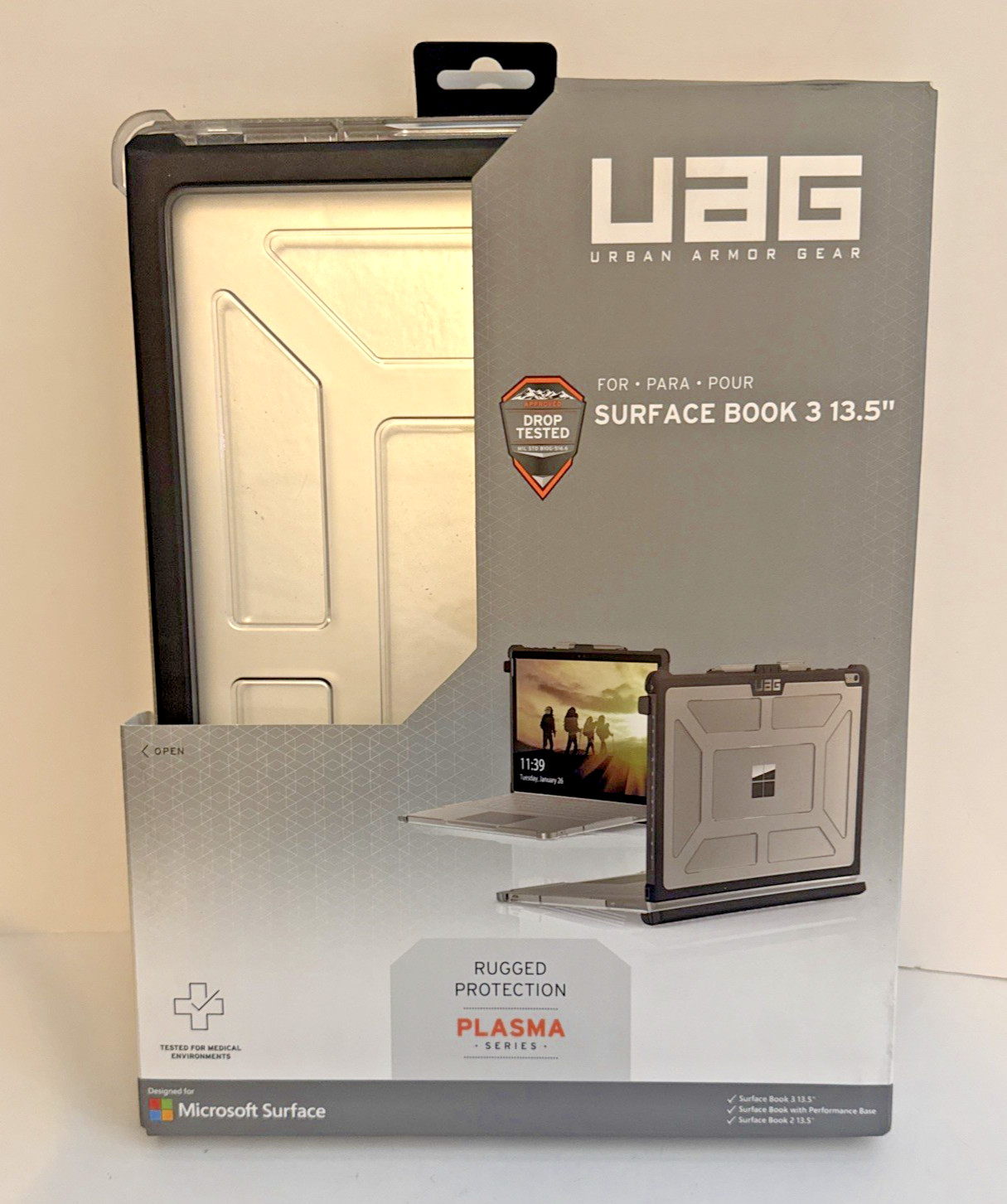 UAG - Rugged Plasma Protection Case for Surface Book 3 or 2 - 13.5" lightweight